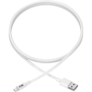 Tripp Lite 3ft Lightning USB Sync/Charge Cable for Apple Iphone / Ipad White 3' - M100-003-WH