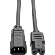 P018-010_Tripp Lite 10ft Computer Power Cord Cable C14 to C15 Heavy Duty 16A 14AWG 10'