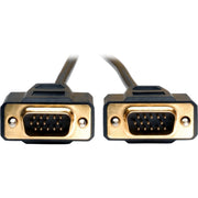 Tripp Lite 15ft VGA Monitor Gold Cable Molded Shielded HD15 M/M 15' - P512-015