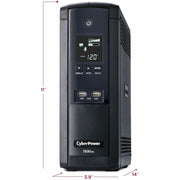 CyberPower UPS Systems BRG1500AVRLCD Intelligent LCD -  Capacity: 1500 VA / 900 W - BRG1500AVRLCD