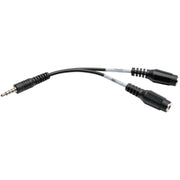 Tripp Lite 6in Audio Splitter 2x3 Position to 4-Position 3.5mm 6"