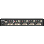 Tripp Lite by Eaton 4-Port DVI Dual-Link / USB KVM Switch w/ Audio and Cables - B004-DUA4-HR-K