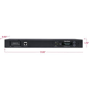 CyberPower PDU20MHVT10AT Metered ATS PDU 200-240V 20A 1U 10-Outlets (2) L6-20P - PDU20MHVT10AT