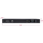 CyberPower PDU20MHVIEC10AT Metered ATS PDU 200-240V 20A 1U 10-Outlets (2) IEC C20 - PDU20MHVIEC10AT