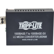 Tripp Lite by Eaton 10/100/1000 LC Multimode Media Converter, 550M, 850nm - N785-001-LC-MM