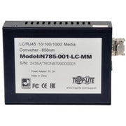 Tripp Lite by Eaton 10/100/1000 LC Multimode Media Converter, 550M, 850nm - N785-001-LC-MM