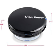 CyberPower CPH430PB USB 3.0 Superspeed Hub with 4 Ports and 3.6A AC Charger - Black - CPH430PB