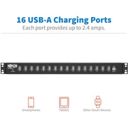 Tripp Lite by Eaton 16-Port USB Sync / Charging Hub - U280-016-RM