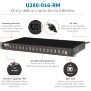 Tripp Lite by Eaton 16-Port USB Sync / Charging Hub - U280-016-RM