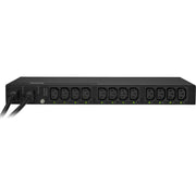 PDU15SWHVIEC12ATNET_CyberPower PDU15SWHVIEC12ATNET Switched ATS PDU 200-240V 15A 1U 12-Outlets (2) IEC C14