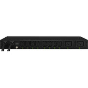 CyberPower PDU20SWHVT10ATNET Switched ATS PDU 200-240V 20A 1U 10-Outlets (2) L6-20P - PDU20SWHVT10ATNET