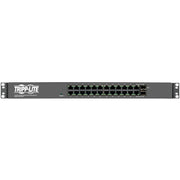 NSU-G24C2_Tripp Lite PDU Ethernet Switch 1U Combo with 24 Unmanaged Gigabit Ports and 2 SFP Ports