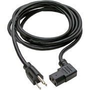 Tripp Lite 14ft Computer Power Cord Cable 5-15P to Right Angle C13 10A 18AWG 14' - P006-014-13RA