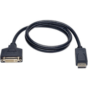 Tripp Lite 3ft DisplayPort to DVI Adapter Converter DP to DVI M/F 3'