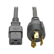 P040-012-P30_Tripp Lite 12ft Power Cord Cable L6-30P to C19 Heavy Duty 20A 12AWG 12'