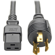 P040-012-P30_Tripp Lite 12ft Power Cord Cable L6-30P to C19 Heavy Duty 20A 12AWG 12'