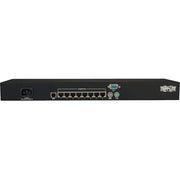 Tripp Lite by Eaton 8-Port NetCommander 1U Rackmount Cat5 KVM Switch with PS2 to USB Input Adapter - B072-008-1A