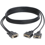 Tripp Lite 6ft VGA Monitor Y Splitter Cable High Resolution HD15 M/2xF 6'