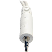 Tripp Lite 6in Mini Stereo Cable Adapter Y Splitter 3.5mm M to 2xF White 6" - P313-06N-WH