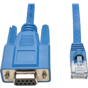 Tripp Lite 6ft Cisco Serial Console Port Rollover Cable RJ45 to DB9F 6' - P430-006