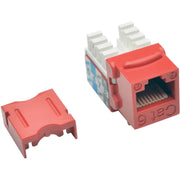 N238-025-RD_Tripp Lite by Eaton Cat6/Cat5e 110 Style Punch Down Keystone Jack - Red, 25-Pack