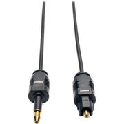 A104-03M_Tripp Lite 10ft Toslink to Mini Toslink Ultra Thin Digital SPDIF Audio Cable 10' 3M 3 Meter