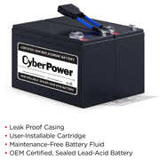 CyberPower RB1290X2B Replacement Battery Cartridge - RB1290X2B