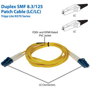 Tripp Lite Duplex Fiber Optic Patch Cable - N370-02M
