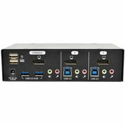 Tripp Lite series 2-Port DisplayPort KVM Switch w/Audio, Cables and USB 3.0 SuperSpeed Hub - B004-DPUA2-K