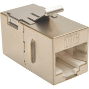 Tripp Lite by Eaton Cat6a Straight-Through Modular Shielded In-Line Snap-In Coupler (RJ45 F/F) - N235-001-SH-6A