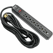 Tripp Lite Surge Protector Power Strip 6 Outlet 15 ' Cord Black 790 J - 6 x NEMA 5-15R - 1875 VA - 790 J - 120 V AC Input - TLP615B