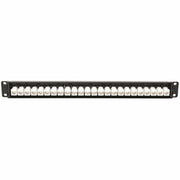 Tripp Lite 24-Port Cat6a Patch Panel Feedthrough Rackmount RJ45 Ethernet 1U - N254-024-6A