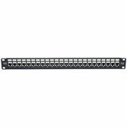 Tripp Lite 24-Port Cat6a Patch Panel Shielded Feedthrough Rackmount RJ45 1U - N254-024-SH-6A