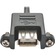 Tripp Lite by Eaton U024-003-5P-PM USB 2.0 Hi-Speed Panel Mount Cable, 3 ft - U024-003-5P-PM