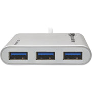 Tripp Lite by Eaton 4-Port Portable USB 3.1 Gen 1 Hub, Aluminum - U460-004-4A