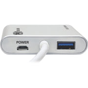 Tripp Lite by Eaton 4-Port Portable USB 3.0 SuperSpeed Mini Hub, Aluminum - U360-004-AL