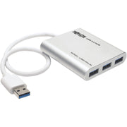 U360-004-AL_Tripp Lite by Eaton 4-Port Portable USB 3.0 SuperSpeed Mini Hub, Aluminum