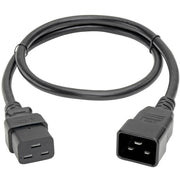 Tripp Lite 3ft Power Cord Extension Cable C19 to C20 Heavy Duty 15A 14AWG 3' - P036-003-15A