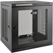 Tripp Lite by Eaton SmartRack 12U Low-Profile Switch-Depth-Plus Wall-Mount Rack Enclosure Cabinet