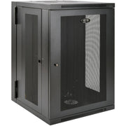 Tripp Lite by Eaton SmartRack 18U UPS-Depth Wall-Mount Rack Enclosure Cabinet, Hinged Back