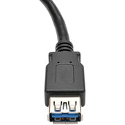 Tripp Lite series USB 3.0 SuperSpeed Type-A Extension Cable (M/F), Black, 6 in. - U324-06N-BK