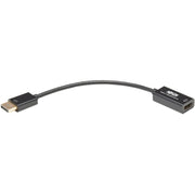 Tripp Lite 6in DisplayPort to HDMI Adapter Converter 4K x 2K Active UHD DP to HDMI M/F DPort 1.2 6" - P136-06N-UHD-V2