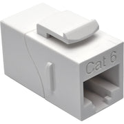 Tripp Lite by Eaton Cat6 Straight-Through Modular In-Line Snap-In Coupler (RJ45 F/F), White