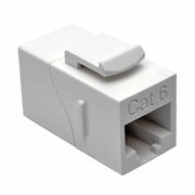N235-001-WH_Tripp Lite by Eaton Cat6 Straight-Through Modular In-Line Snap-In Coupler (RJ45 F/F), White