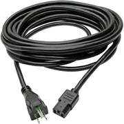 Tripp Lite 25ft Computer Power Cord Hospital Medical Cable 5-15P to C13 15A 14AWG 25' - P006-025-HG15