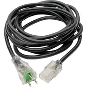 Tripp Lite 15ft Computer Power Cord Hospital Medical Cable 5-15P to C13 Clear 13A 16AWG 15' - P006-015-HG13CL