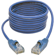 Tripp Lite by Eaton Cat5e 350 MHz Snagless Molded Slim UTP Patch Cable (RJ45 M/M), Blue, 6ft - N001-S06-BL