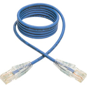 Tripp Lite by Eaton Cat6 Gigabit Snagless Molded Slim UTP Patch Cable (RJ45 M/M), Blue, 4ft - N201-S04-BL