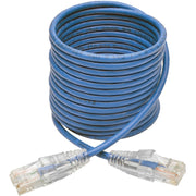 Tripp Lite by Eaton Cat6 Gigabit Snagless Molded Slim UTP Patch Cable (RJ45 M/M), Blue, 6ft - N201-S06-BL