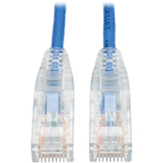 Tripp Lite by Eaton Cat6 Gigabit Snagless Molded Slim UTP Patch Cable (RJ45 M/M), Blue, 6ft